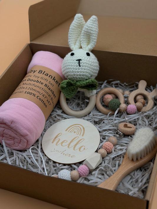 Geschenkset für Babys mit Hase