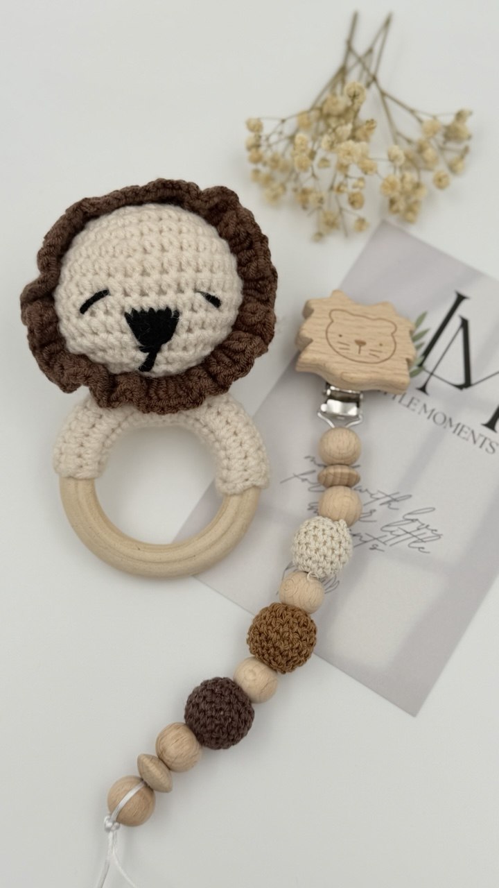 Geschenkset für Babys mit Löwe