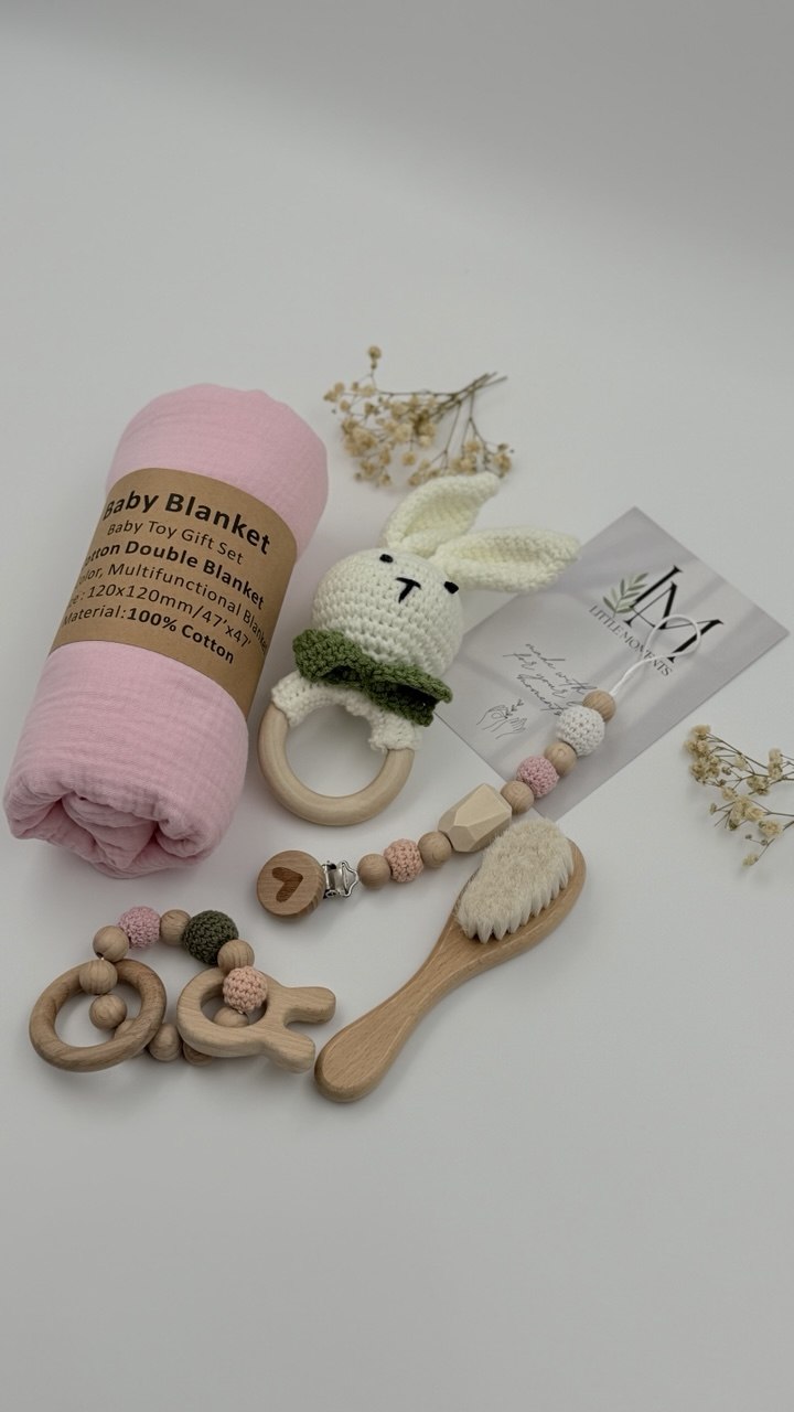 Geschenkset für Babys mit Hase