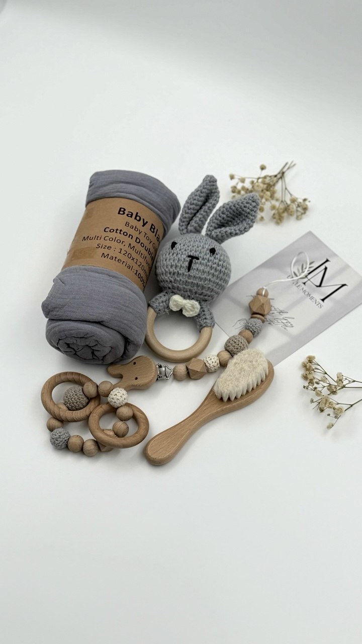 Geschenkset für Babys mit Hase
