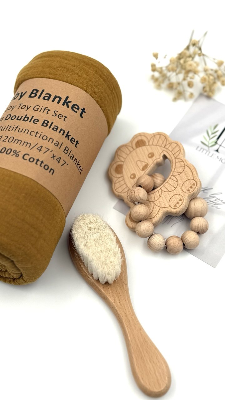 Geschenkset für Babys mit Löwe